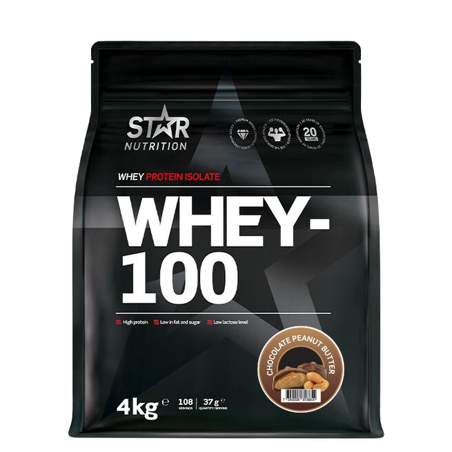 Whey-100 Myseprotein 4 kg Chocolate Peanut butter